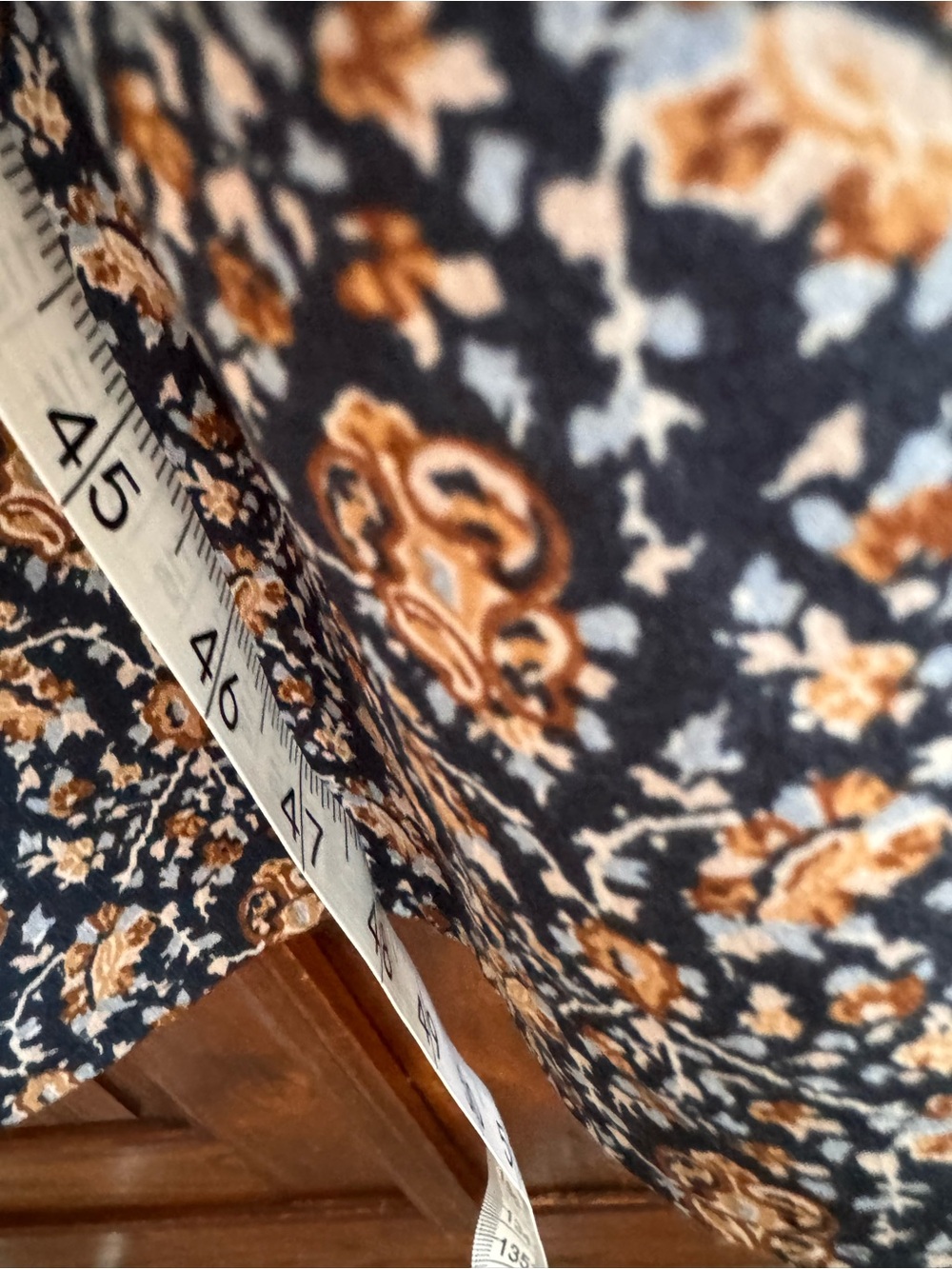 Polagram patterned maxi tiered dress in navy - Picture 5 of 9